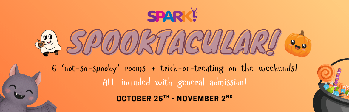 SPARK! Spooktacular 2025 banner